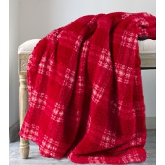 Κουβέρτα Μονή Fleece Κόκκινη Yana 150x200cm