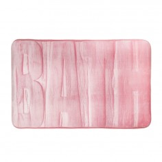 Πατάκι Μπάνιου Σχέδιο Bath Ροζ 45x75cm