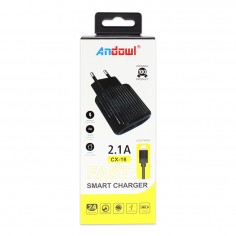 Φορτιστής & Καλώδιο USB Fast Smart Charger CX-16 Lightning Andowl