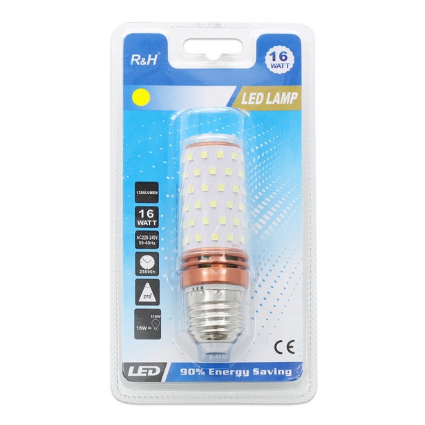 Λάμπα LED Θερμό Λευκό E27 R&H 16W