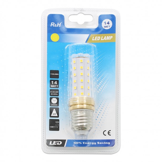 Λάμπα LED Θερμό Λευκό E27 R&H 14W