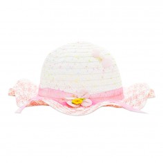 Καπέλο με Κορδέλα Ροζ & Φιογκάκι