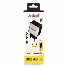 Φορτιστής & Καλώδιο USB Fast Smart Charger Andowl DT-T01