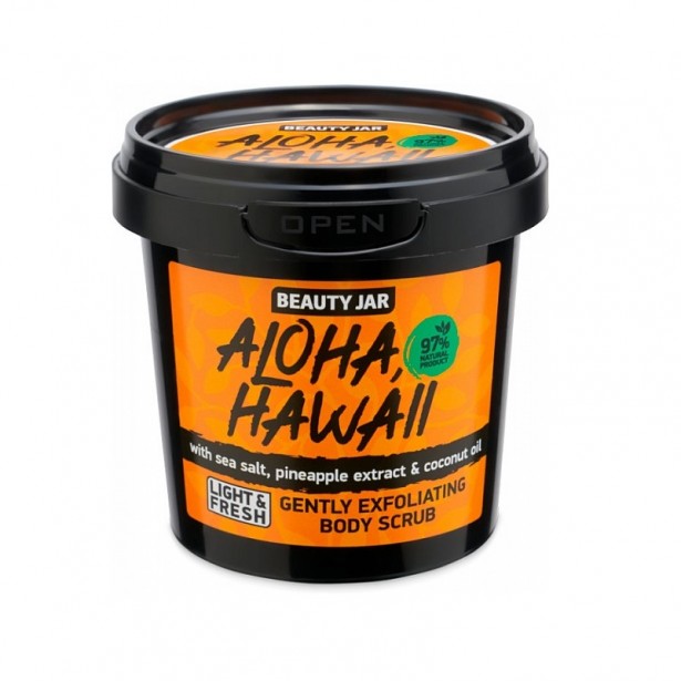 Scrub Σώματος & Προσώπου Aloha Hawaii Beauty Jar 200gr