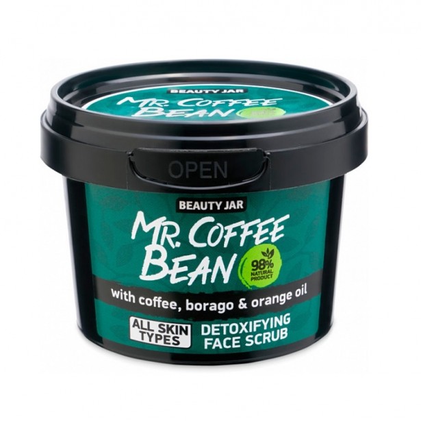 Scrub Προσώπου Mr Coffee Bean Beauty Jar 50gr