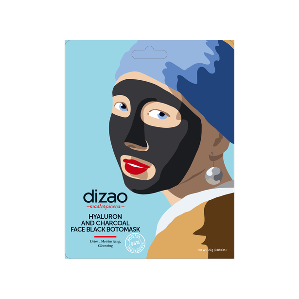 Μάσκα με Υαλουρονικό Οξύ & Ενεργό Άνθρακα Dizao 25gr